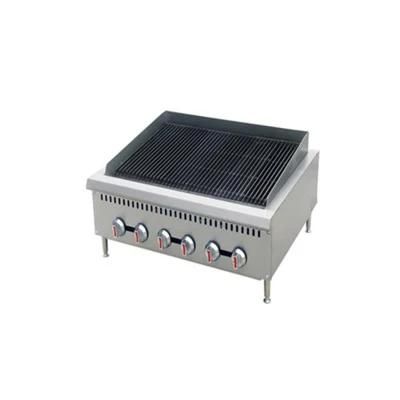 Commercial Gas Lava Rock Broiler, Economy Cooking Range