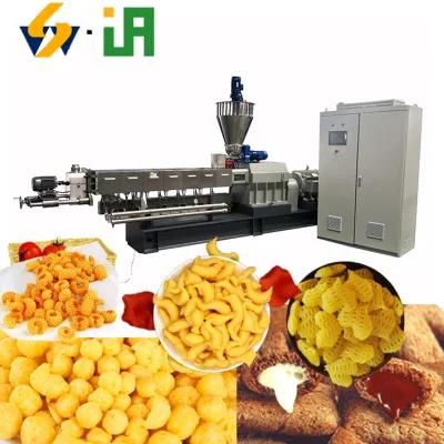 Hot Selling Puffed Snack Bulking Machine Cheese Puffs Extruder Machine	Coco Pops ...