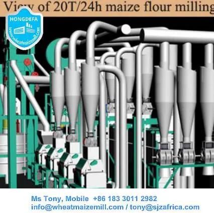 Commercial Corn Maize Flour Mill, Sifted Flour Milling Machines