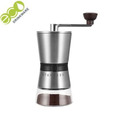 Cg001 Hot Selling Professional Hand Coffee Grinder with Ceramic Burrs