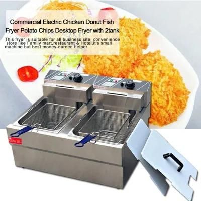 Commercial Chicken Potato Chips Electric Deep Fryer