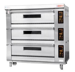 Professional Equipment Baking Electric Deck Oven for Baking Bread with 18 Pans and 3 Decks