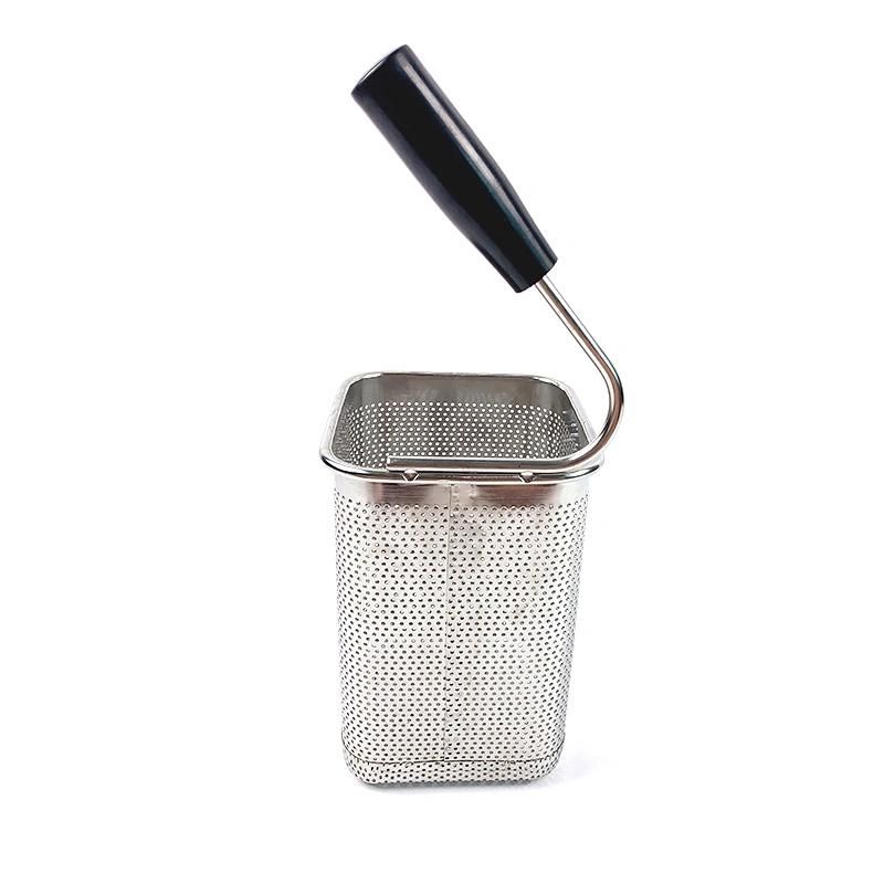 Stainless Steel Pasta Basket with Wood Handle