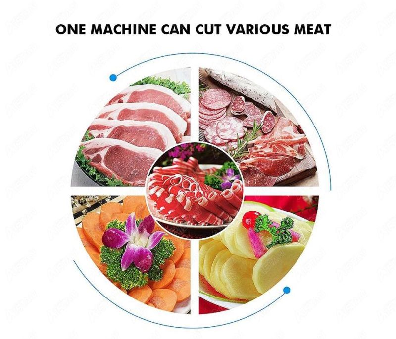 250A Highly Efficient Electric Full Automatic Meat Slicer Chicken Meat Cutting Machine 110V 220V Stainless Steel