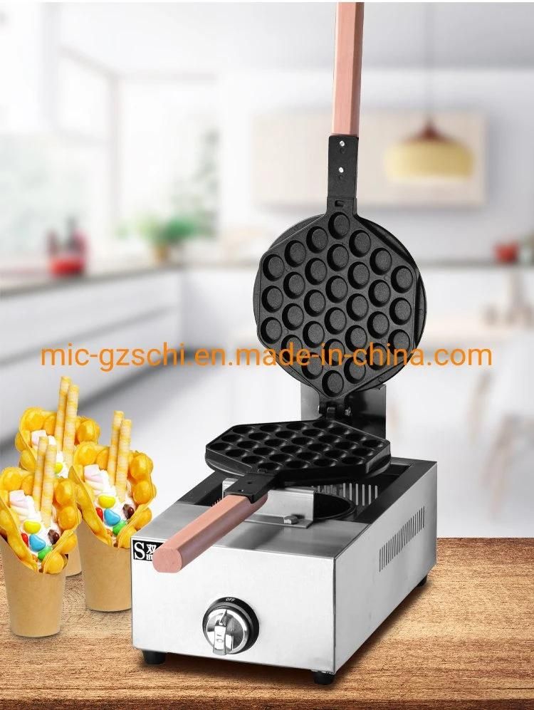 Gas Bubble Egg Waffle Baker in Cone Maker Machine Waffle Muffin Machine