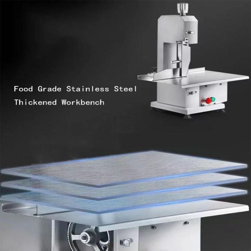 Bone Saw Machine 1.1kw Bone Cutting Saw Work for Frozen Meat Fish Poultry Pig Cow Bone