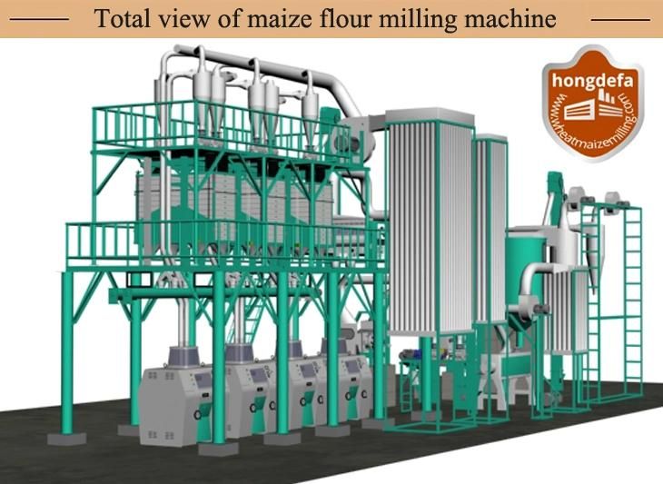 European Standard 100t/24h Maize Milling Equipment