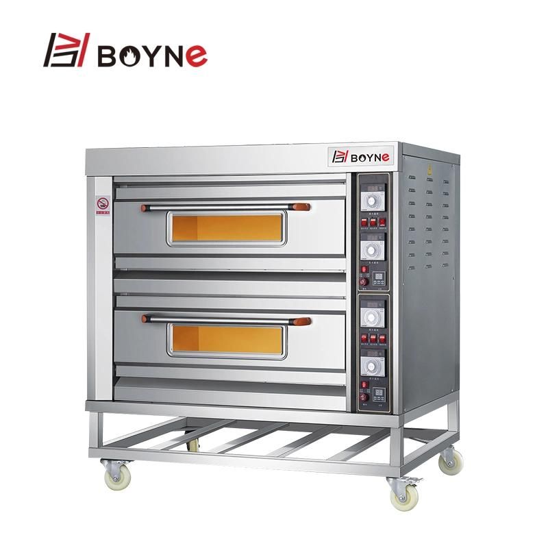 Electric Deck Oven with Double Deck 4 Trays