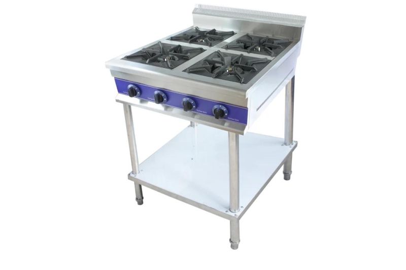 Table Top Glass Gas Stove Gas Burner (GBR-4) (4 burners) Bakery Equipment