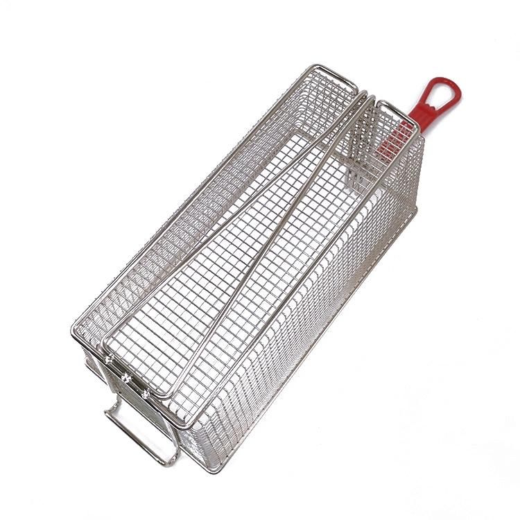 Hotel Kitchen Equipment Deep Fryer Basket French Fries Serving Basket Wire Mesh Frying Strainer Fry Basket