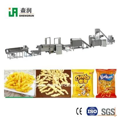 Extruded Corn Cheetos Snacks Food Plant Kurkure Processing Machine