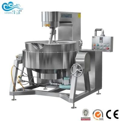 Factory Supply Industrial Cooking Jacketed Kettle with Mixer for Tomato Sauce and Spice