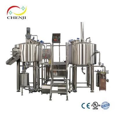 New Craft 10hl 5hl 500L 7bbl Commercial Beer Brewery Equipment