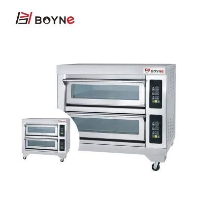 Commercial Bakery Machine Two Deck Four Tray Electric Baking Oven