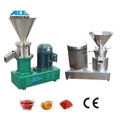 Price of High Quality Stainless Steel Tahini Black Sesame Paste Machine Mayonnaise Colloid ...