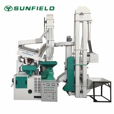 15tpd Small Combined Rice Milling Machine Output600-800kg/H