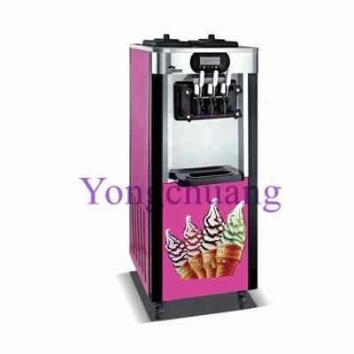 3 Flavors Ice Cream Making Machine with Pre-Cooling Function