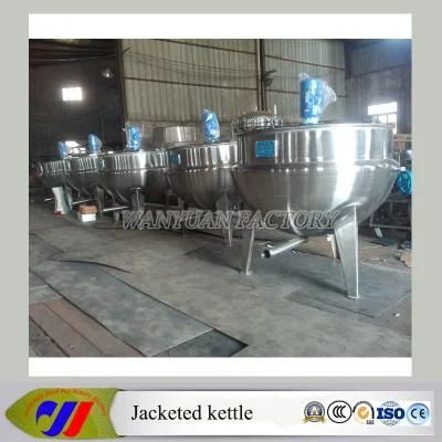 Stainless Steel Vertical Jacketed Kettle Tomato Paste Cooling Kettle