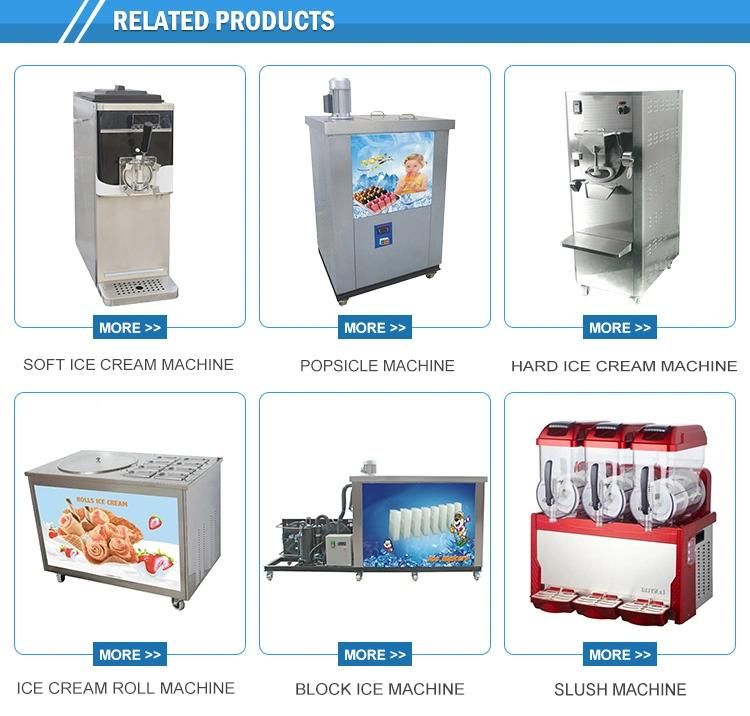 Speed Cooling CE Commercial 2+1 Mixed Flavors Frozen Yogurt Soft Ice Cream Machine
