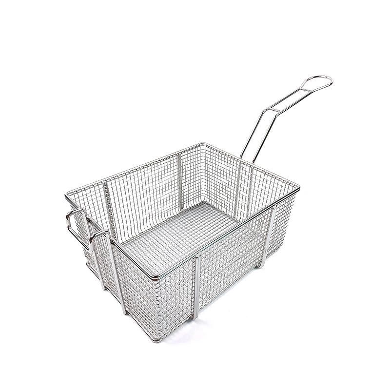 Stainless Steel Fryer Basket with Front Hook