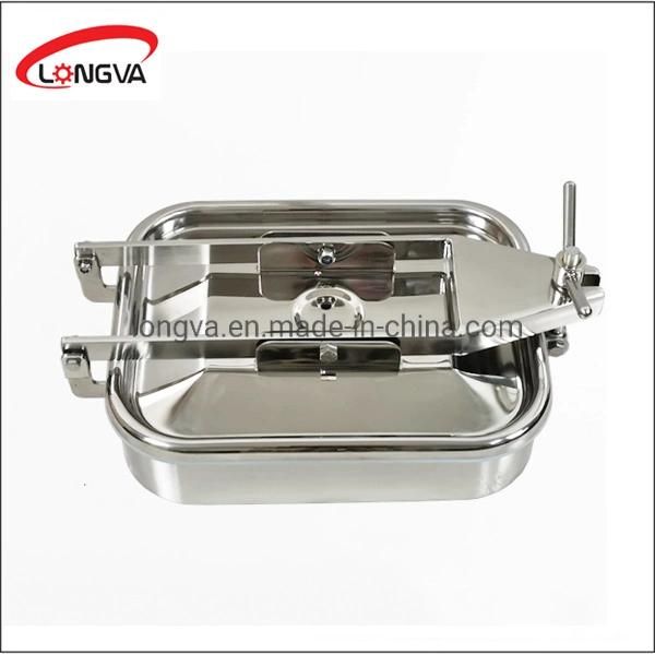 555X430 Sanitary Stainless Steel Retangular Manway Manhole