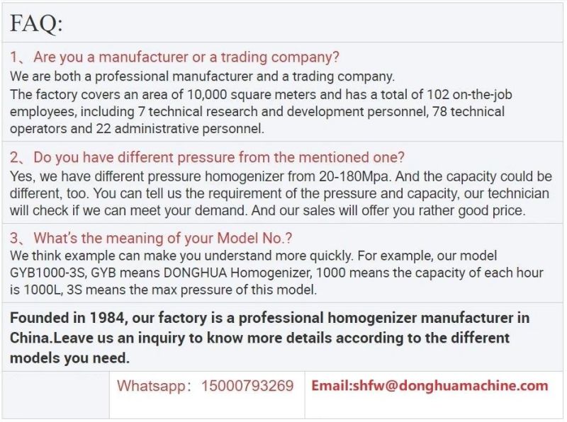 Orange Juice High Pressure Homogenizer