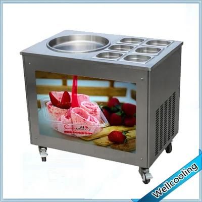 Best Price Fried Ice Cream Machine with 6 Fruit Toppings