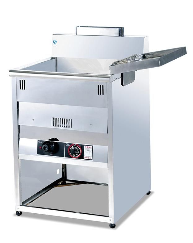 Vertical Commercial Gas Temperature-Controlled Fryer