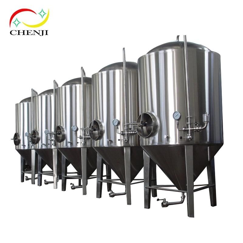 300L 600L Jacketed Cone Fermentation Tank