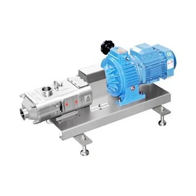 Us 3A Certified Food Processing Double Screw Pump with Electric Motor