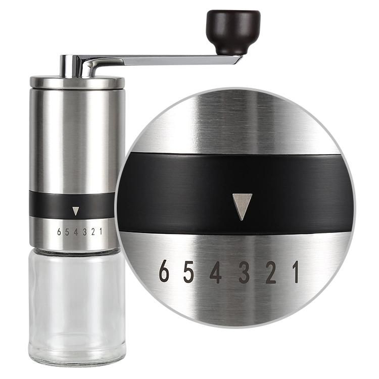 Cg002 China Wholesale Stainless Steel Mini Manual Coffee Grinder