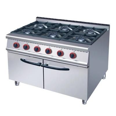 6 Gas Burner with Cabinet (American style burner) 700mm