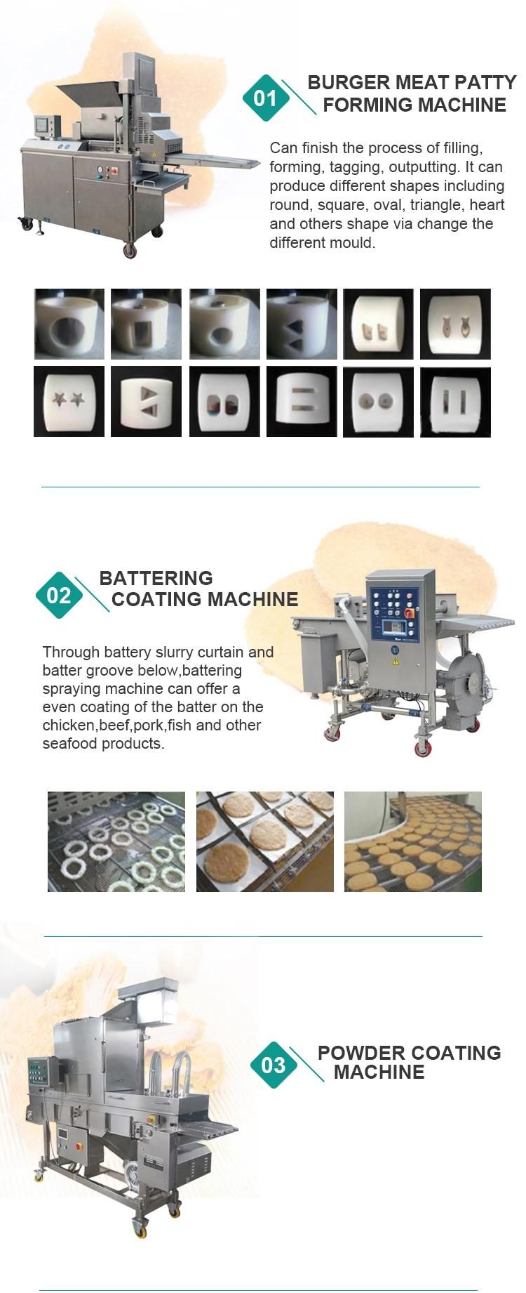 Automatic Chicken Nuggets Forming Machine for Food Factory