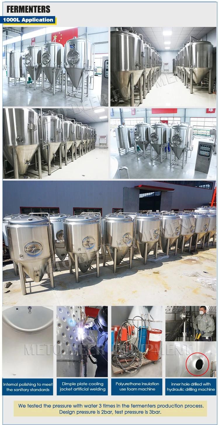 Turnkey Micro Beer Brewery Project 1000L Beer Brewing System