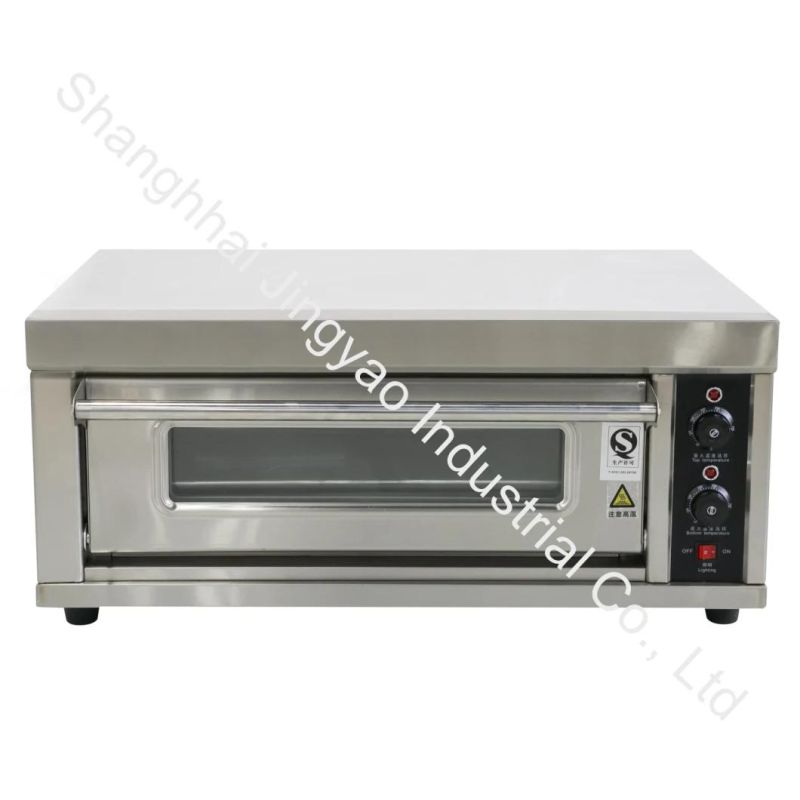 Stainless Steel Electric/Gas Pizza Big Bread Biscuit Double/Single Baking Deck Oven Machine Equipment with Trays