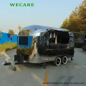 Stainless Steel Towable Food Trailer Food Van for Sale From China Factory