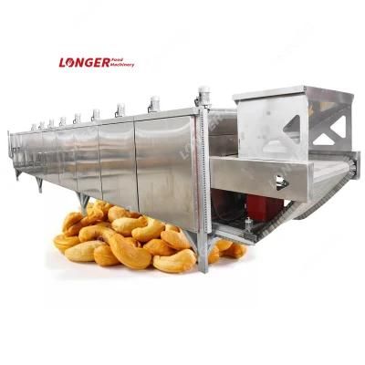 Conveyor Belt 300kg/H Cashew Nut Roasting Machine Price