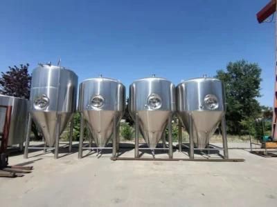 2000L 4000L Beer Cooling Jacket Unitank Pressure Fermentation Tanks