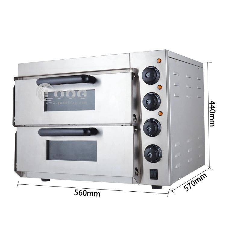 Double Layer Electric Pizza Making Machine Egg Cake Waffle Maker Kitchen Equipment Restaurant Fast Food Pizza Oven