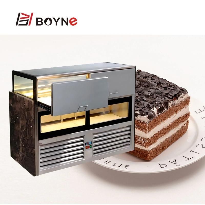 Commercial Bakery Shop Drawer Type Chocolate Cake Chiller Showcase