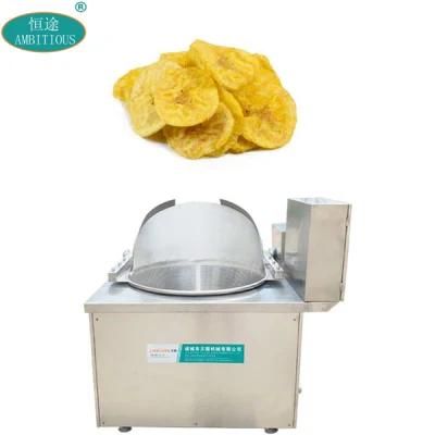 Automatic Frying Machinery for Snacks Food Fried Plantain Chips Making Machine