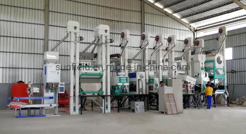 Rice Milling Complete End to End Machine with Capacity 10tpd, 15tpd, 15-20tpd, 20-25tpd, 20-30tpd, 30-40tpd, 40-50tpd, 60-80tpd,