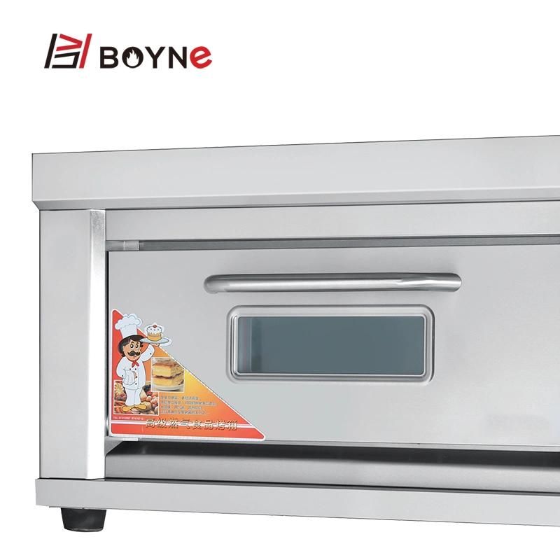 Baking Equipment Western Restaurent Double Deck Two Trays Gas Oven