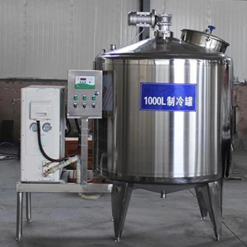 Sanitary Food Grade Oval Juice Ice Cream Milk Cooling Storage Tank