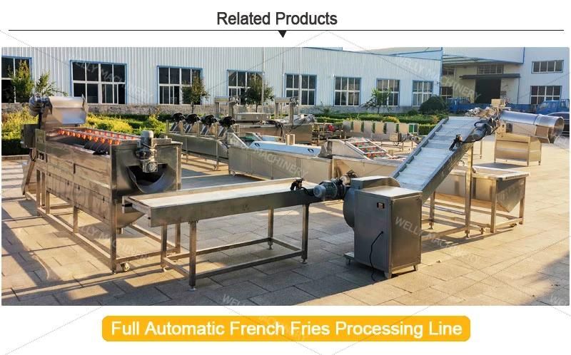 Semi Automatic Processing Line Machine to Make Potato Chips French Fries 50kg