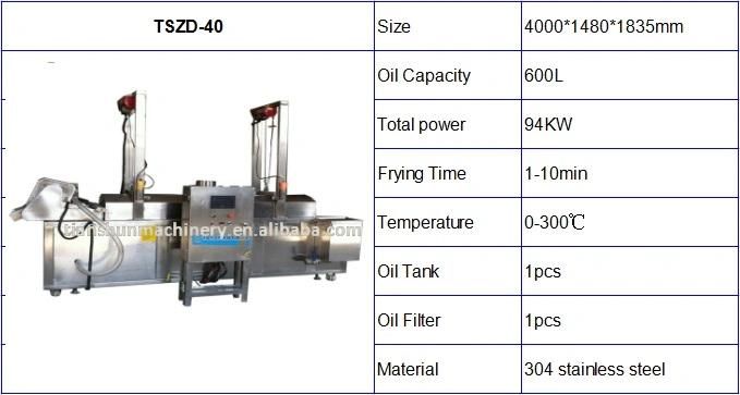 Automatic Onion Ring and Potato Chips Frying Machine