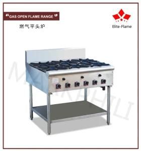 Gas 6 Burner 2 Ring Open Flame Stove