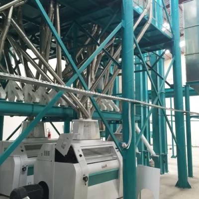 80tpd Ethiopia Running European Standard Wheat Flour Mill Machine