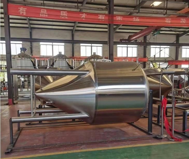 AISI304 Beer Fermenter Conical Cooling Tank for Brewery