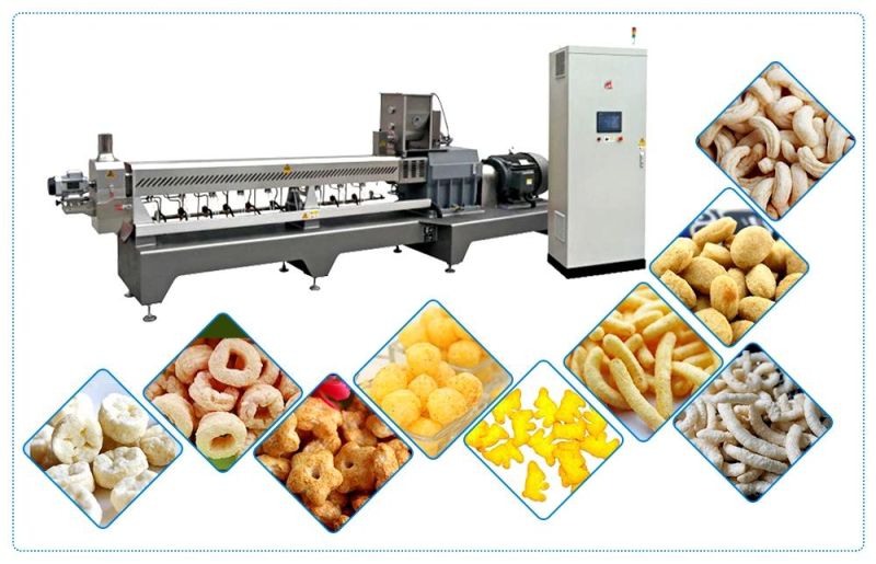 Puffed Rice Making Machine Puffed Corn Snacks Machine Extruded Snack Machine